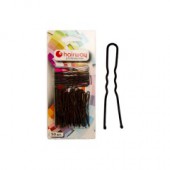 Шпильки для волос (45мм, волнистые, черные, 50шт)Hairway - salonak.ru - Екатеринбург