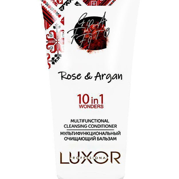 Бальзам для волос очищающий мультифункциональный 10 в 1 Luxor ROSE &ARGANA 200 мл - salonak.ru - Екатеринбург