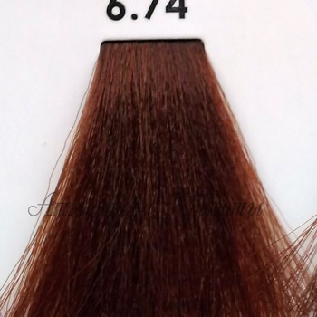 Краска для волос  Luxor Graffito Professional 6.74 темно русый коричнево медный 100 мл - salonak.ru - Екатеринбург