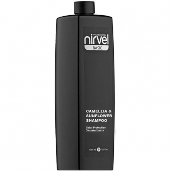 Шампунь для окрашенных волос Nirvel Basic Camellia Sunflower Shampoo 1000 мл - salonak.ru - Екатеринбург
